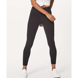 Lululemon Align Pant II 25" Sze 4 Black Nulu Peloton Edition